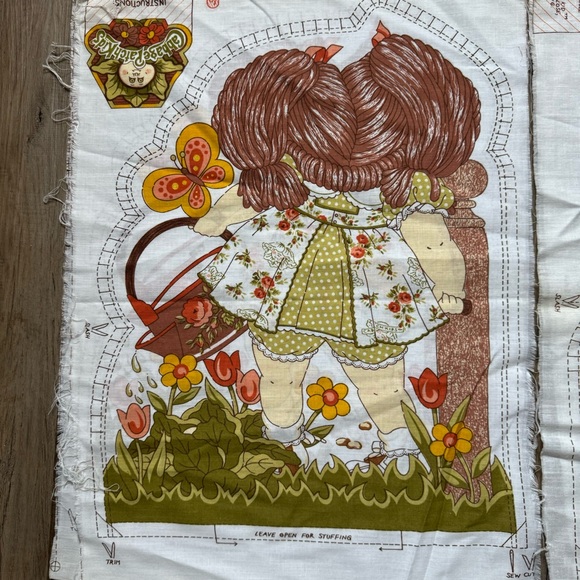 Vintage 1983 Melco Cabbage Patch Kids Fall Harvest DIY Sewing Pillow Panels - Picture 7 of 12